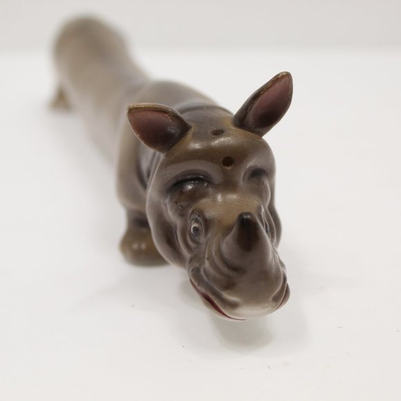 Vintage Craftsman China Japan Rhinoceros Salt & Pepper Shaker - Picture 3 of 10